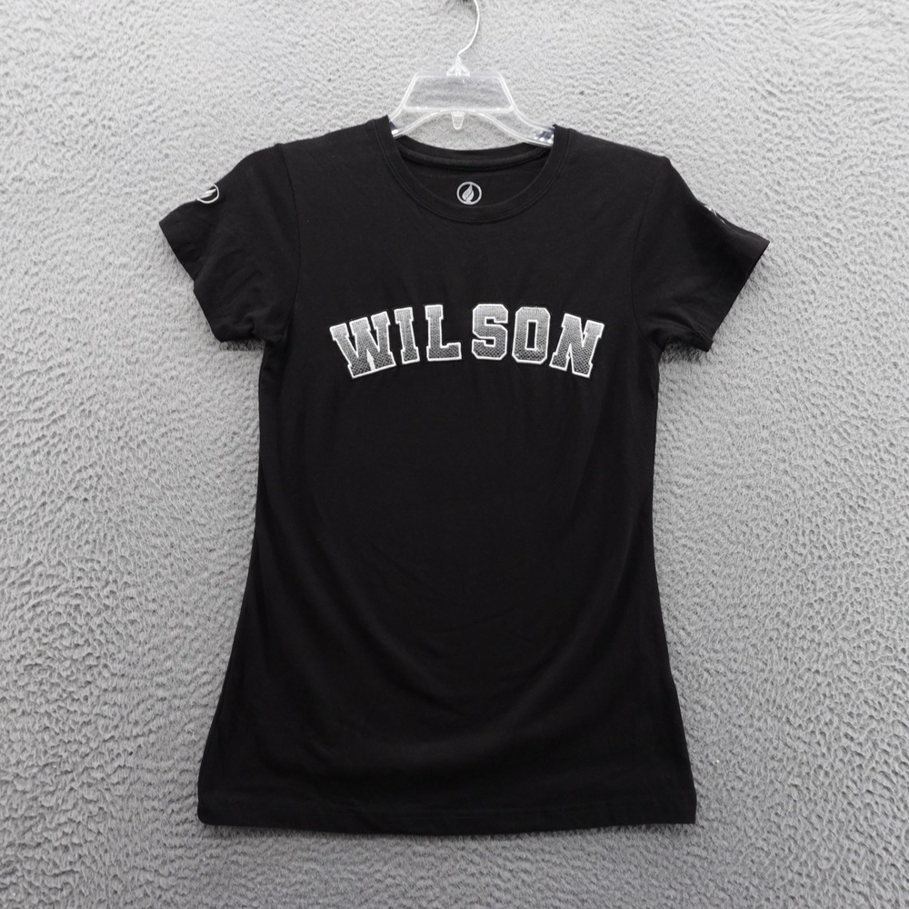 FISLL Aja Wilson‎ Tee Shirt Small Black WNBA Vegas Aces Cotton Stretch Women NWT